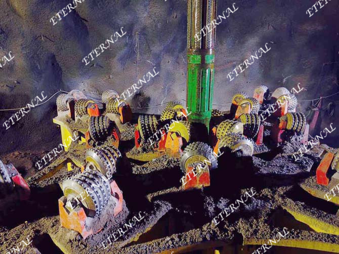 天井鉆機6米刀盤在秘魯施工現場